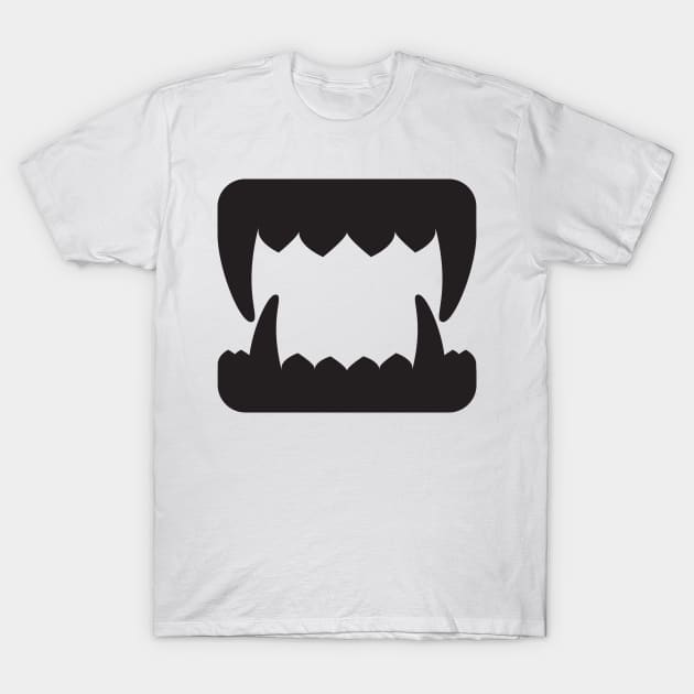 scary teeth face mask T-Shirt by PIIZ